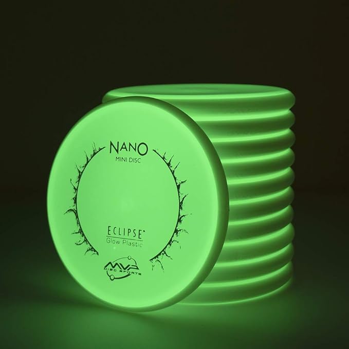 Load image into Gallery viewer, MVP Eclipse (Glow) Nano Disc Golf Mini Marker
