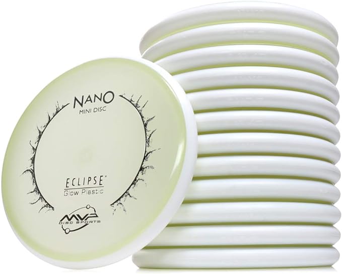 Load image into Gallery viewer, MVP Eclipse (Glow) Nano Disc Golf Mini Marker
