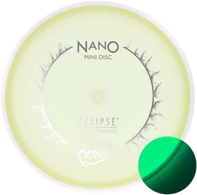 Load image into Gallery viewer, MVP Eclipse (Glow) Nano Disc Golf Mini Marker
