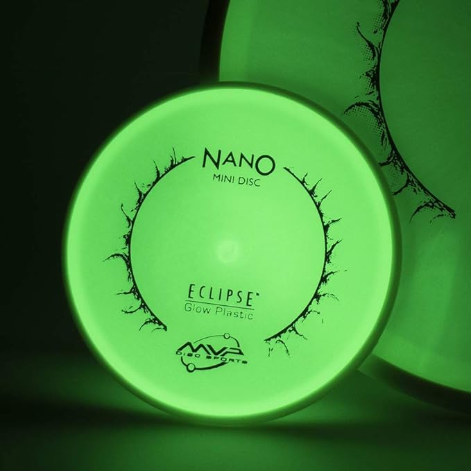 Load image into Gallery viewer, MVP Eclipse (Glow) Nano Disc Golf Mini Marker
