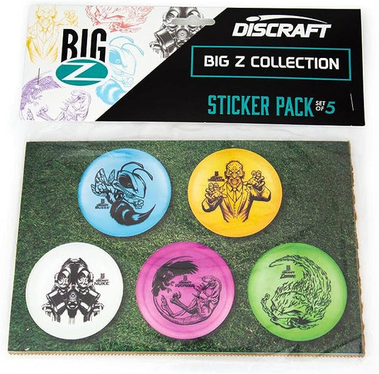 Discraft Disc Golf Big Z Character Sticker Sheet