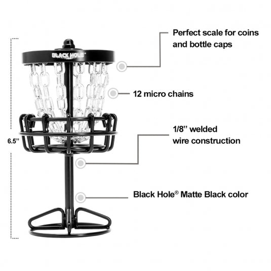 MVP Black Hole Micro Disc Golf Basket