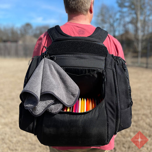 Dead-Eye Disc Golf Towel with Magnetic Coupler