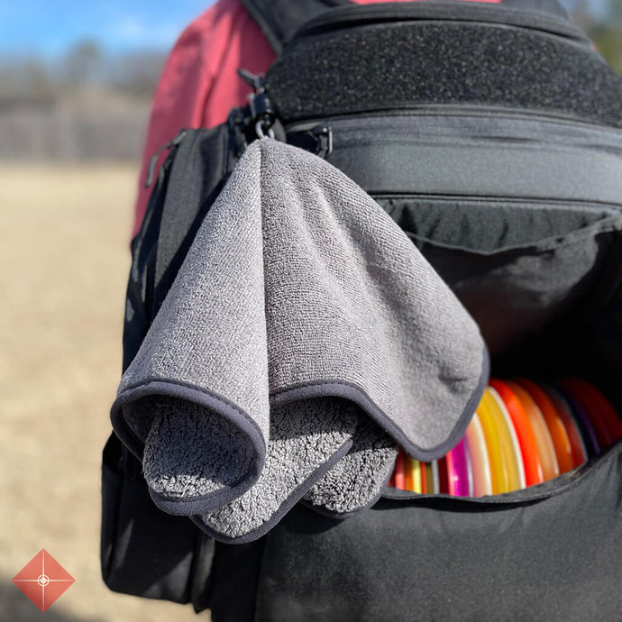 Dead-Eye Disc Golf Towel with Magnetic Coupler