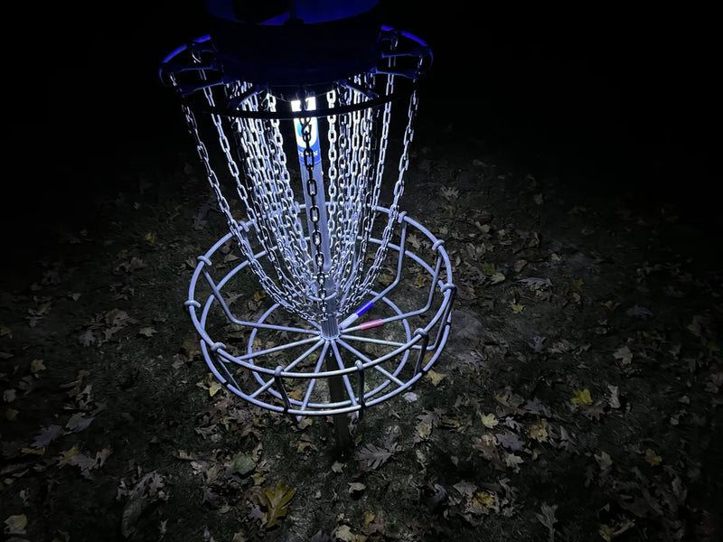 Load image into Gallery viewer, Disc In The Dark Rechargeable Disc Golf Basket Light
