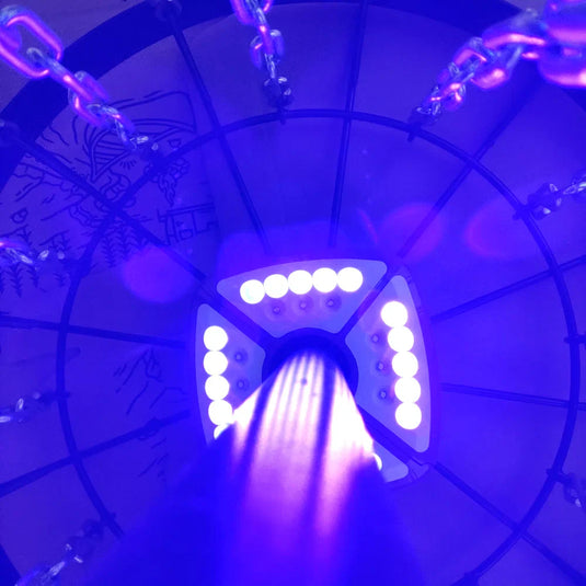Disc In The Dark UFO UV Rechargeable Basket Light
