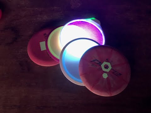 Load and play video in Gallery viewer, Disc In The Dark HALO Disc Golf Glow Charging Light
