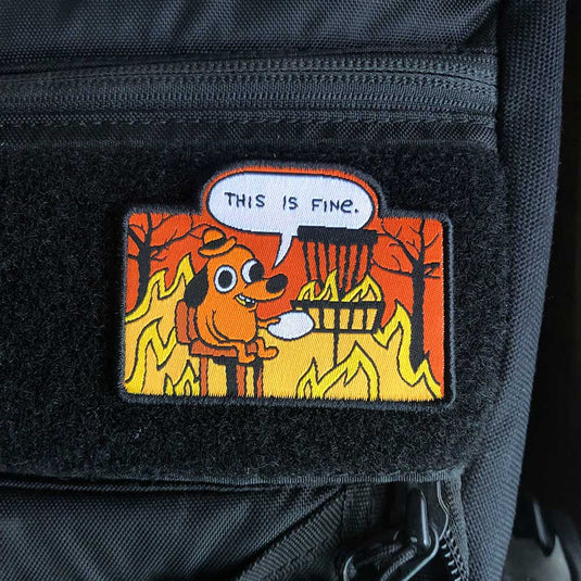 Disc Golf Pins Velcro Bag Patches